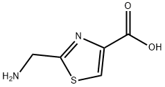 2-(アミノメチル)チアゾール-4-カルボン酸 化学構造式