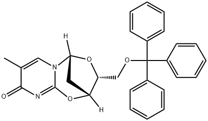 5-O-Triphenylmethyl-2-deoxy-2,3-didehyrothymidine Structure