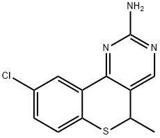 9-CHLORO-5-METHYL-5H-BENZO[5,6]THIINO[4,3-D]PYRIMIDIN-2-AMINE Structure