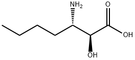 (2S,3S)-3-氨基-2-羟基庚酸 结构式
