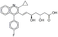 (3R,5R,6E)-7-[2-Cyclopropyl-4-(4-fluorophenyl)-3-quinolinyl]-3,5-dihydroxy-6-heptenoic Acid CalciuM Salt Structure