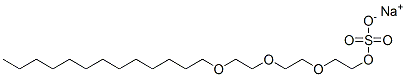 sodium 2-[2-[2-(tridecyloxy)ethoxy]ethoxy]ethyl sulphate Structure