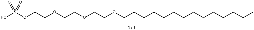 肉豆蔻醇聚醚硫酸钠, 25446-80-4, 结构式