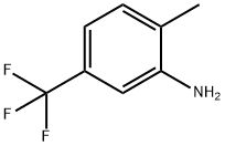 2-メチル-5-(トリフルオロメチル)アニリン 化学構造式