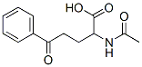 2-acetamido-5-oxo-5-phenyl-pentanoic acid Struktur