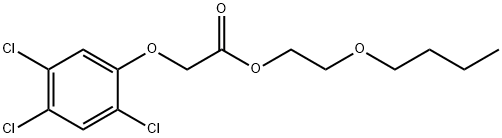 2,4,5-涕酸丁氧乙酯,2545-59-7,结构式