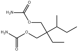 ジカルバミド酸2-sec-ブチル-2-エチルトリメチレン 化学構造式