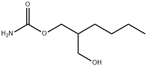 Carbamic acid 2-butyl-3-hydroxypropyl ester Structure