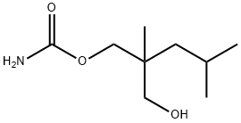 カルバミド酸2-(ヒドロキシメチル)-2,4-ジメチルペンチル 化学構造式