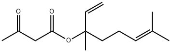 3-オキソ酪酸1,5-ジメチル-1-ビニル-4-ヘキセニル 化学構造式