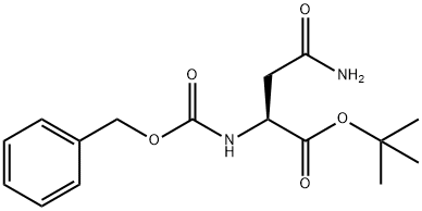 Z-L-天冬酰胺叔丁酯 结构式