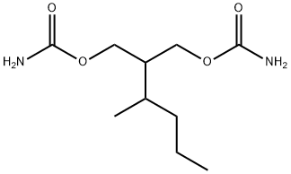 Dicarbamic acid 2-(1-methylbutyl)trimethylene ester Structure