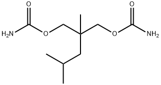 Dicarbamic acid 2-isobutyl-2-methyltrimethylene ester Structure