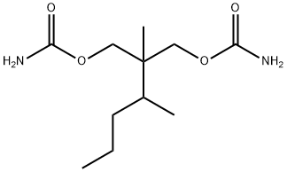 Dicarbamic acid 2-methyl-2-(1-methylbutyl)trimethylene ester Structure
