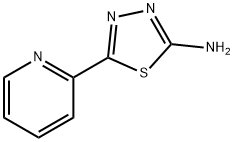 5-(吡啶-2-基)-1,3,4-噻二唑-2-胺 结构式