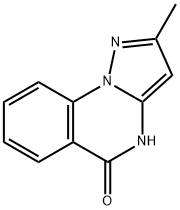 2 -甲基吡唑〔1,5-A〕喹唑啉-5(4H) -酮, 25468-50-2, 结构式