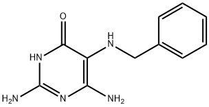 5-benzylamino-2,6-diamino-4-pyrimidinone Structure