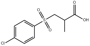 3-[(4-CHLOROPHENYL)SULFONYL]-2-METHYLPROPANOIC ACID Structure