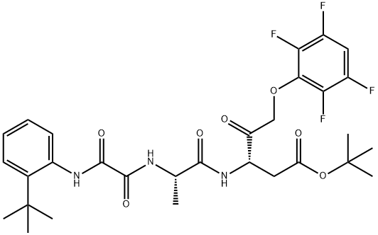 (S)-2-(2 - ((2-(叔丁基)苯基)氨基)-2-氧代乙酰氨基)丙酰氨基)-4-氧代-5-(, 254750-83-9, 结构式
