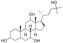 24-norcholestane-3,7,12,25-tetrol 结构式