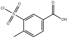 3-(クロロスルホニル)-4-メチル安息香酸 化学構造式