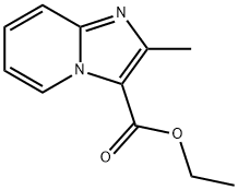 2-甲基咪唑并[1,2-A]吡啶-3-羧酸乙酯 结构式
