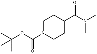 1-BOC-4-DIMETHYLCARBAMOYLPIPERIDINE Structure