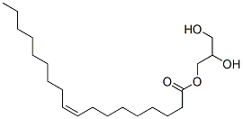 rac-(2R*)-プロパン-1,2,3-トリオール1-[(9Z)-9-オクタデセノアート] 化学構造式