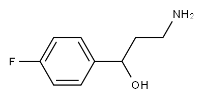 3-AMino-1-(4-fluorophenyl)propan-1-ol Structure
