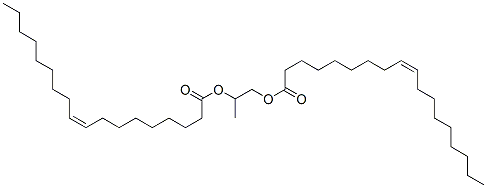 2-[(Z)-octadec-9-enoyl]oxypropyl (Z)-octadec-9-enoate Structure