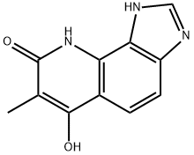 8H-Imidazo[4,5-h]quinolin-8-one, 1,9-dihydro-6-hydroxy-7-methyl- (9CI) 结构式