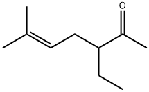 3-Ethyl-6-methyl-5-hepten-2-one Struktur