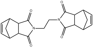 N,N'-(ethylene)bis[1,2,3,,6-tetrahydro-3,6-methanophthalimide] 结构式