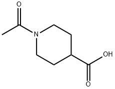 1-乙酰基-4-哌啶甲酸,25503-90-6,结构式