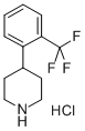 4-(2-(TRIFLUOROMETHYL)PHENYL)PIPERIDINE HYDROCHLORIDE Structure