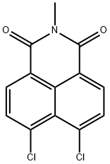 N-メチル-4,5-ジクロロナフタレン-1,8-ジカルボイミド 化学構造式