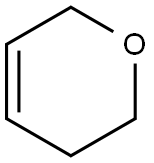 ジヒドロ-2H-ピラン 化学構造式