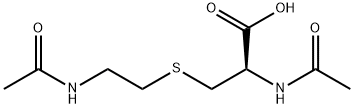 N-Acetyl-S-(2-acetylaminoethyl)-L-cysteine Struktur