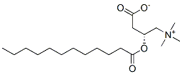 (3R)-3-dodecanoyloxy-4-trimethylammonio-butanoate Struktur