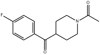 1-[4-(2,4-DIFLUORO-BENZOYL)-PIPERIDIN-1-YL]-ETHANONE Struktur
