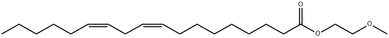 (9Z,12Z)-9,12-オクタデカジエン酸2-メトキシエチル 化学構造式