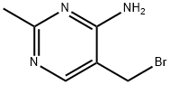 4-Pyrimidinamine, 5-(bromomethyl)-2-methyl- (9CI) Structure
