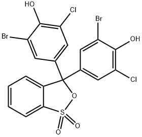 溴氯酚蓝,2553-71-1,结构式