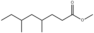 [4S,6S,(+)]-4,6-Dimethyloctanoic acid methyl ester 结构式