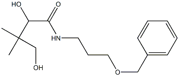 (R)-N-(3-Benzyloxypropyl)-2,4-dihydroxy-3,3-dimethylbutanamide Struktur