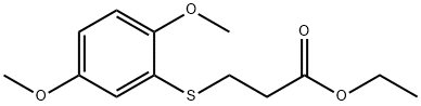 ETHYL 3-[(2,5-DIMETHOXYPHENYL)THIO]PROPANOATE Structure