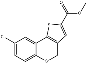 METHYL 8-CHLORO-4H-BENZO[B]THIENO[2,3-D]THIINE-2-CARBOXYLATE Structure