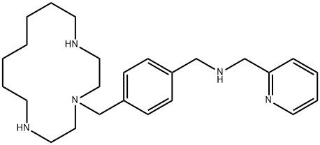 2-Pyridinemethanamine, N-[[4-(1,4,7-triazacyclotetradec-4-ylmethyl)phenyl]methyl]- Structure