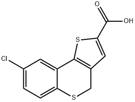 8-CHLORO-4H-BENZO[B]THIENO[2,3-D]THIINE-2-CARBOXYLIC ACID Struktur