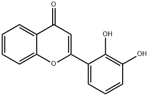 2',3'-ジヒドロキシフラボン 化学構造式
